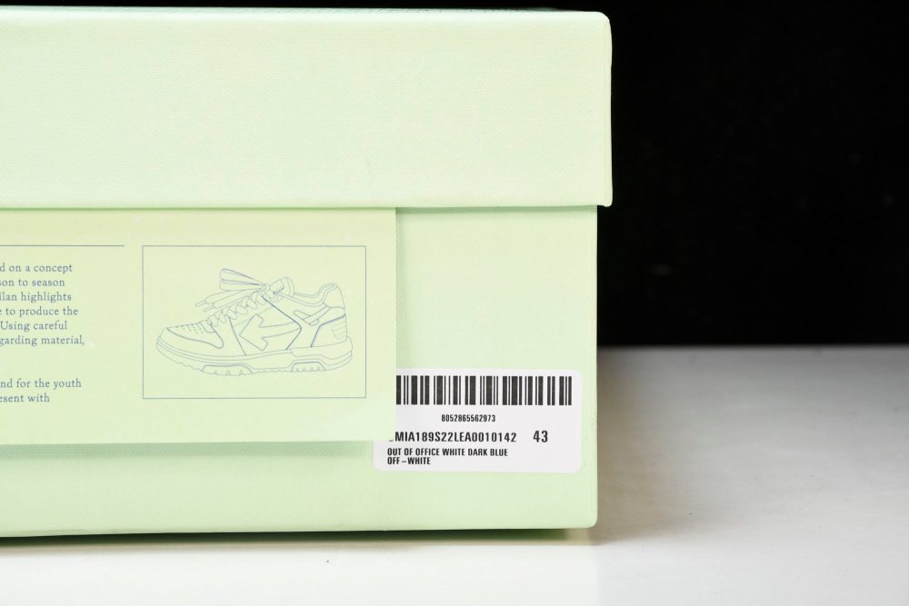 Off-White Out Of Office OOO Low Top 'Dark Blue White' - Image 30