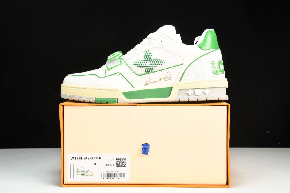 Louis Vuittоп Trainer Low Velcro Strap 'Green Mesh' - Image 30