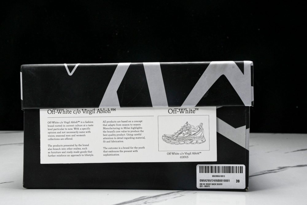 Off-White "Be Right Back" Sneaker 'Silver' - Image 25
