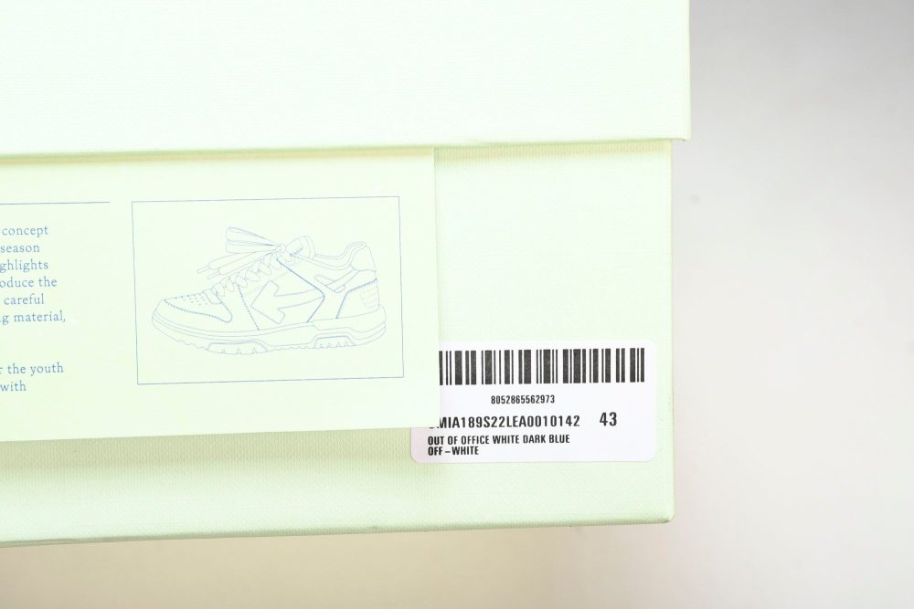 Off-White Out Of Office OOO Low Top 'Dark Blue White' - Image 32