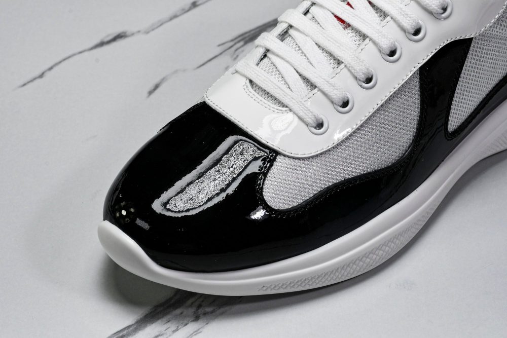 Prada America's Cup Sneaker 'Black Silver White' v2 - Image 9