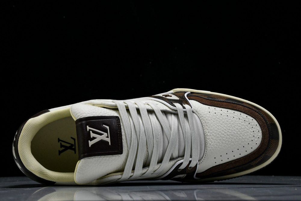 Louis Vuittоп Trainer by Tyler, The Creator 'Damier White Mocha' - Image 4