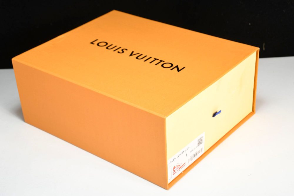 Louis Vuittоп Trainer Low Velcro Strap 'Monogram Denim Orange' - Image 33