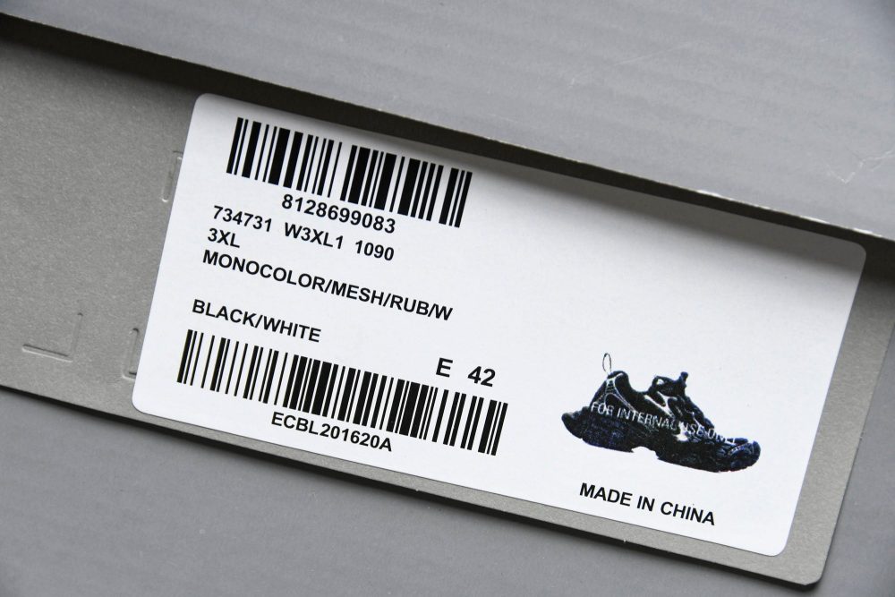 3XL Sneaker 'Black White' - Image 32