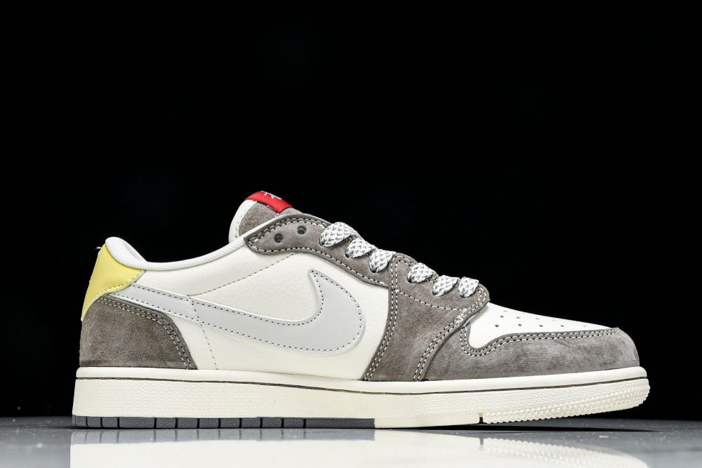Travis Scott AJ1 Low x Stussy 'Neutral' (Custom) - Image 3