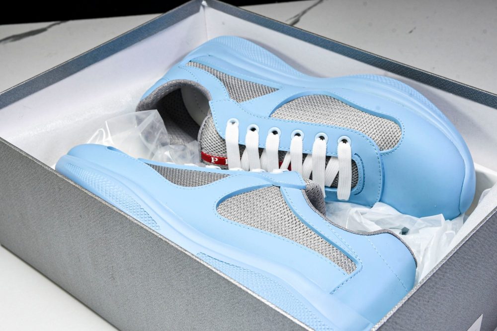 Prada America's Cup Sneaker Soft Rubber 'Light Blue' - Image 30