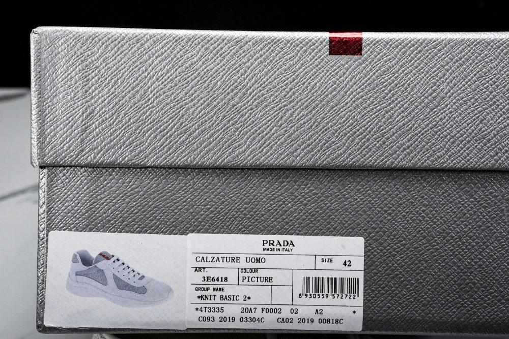 Prada America's Cup Sneaker 'White Silver' - Image 25