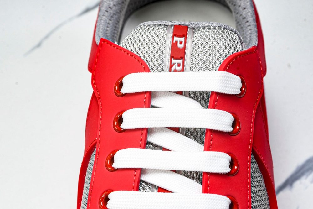 Prada America's Cup Sneaker Soft Rubber 'Red' - Image 11