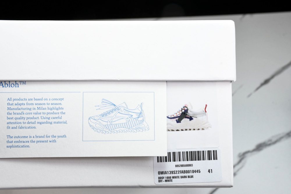 Off-White ODSY-1000 'White Dark Blue' - Image 29
