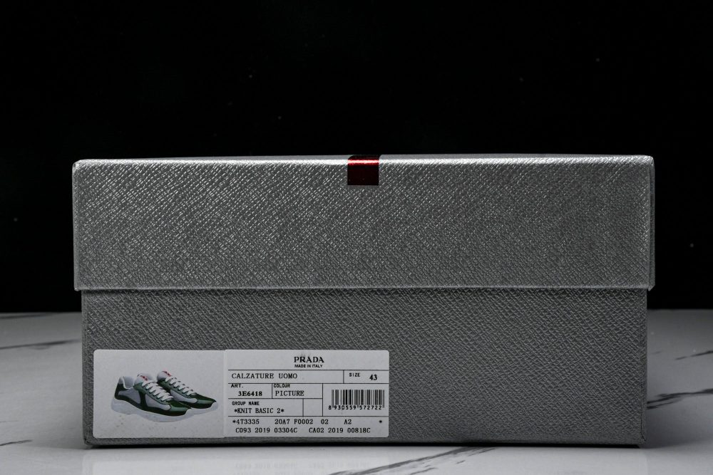 Prada America's Cup Sneaker 'Green Silver' - Image 24