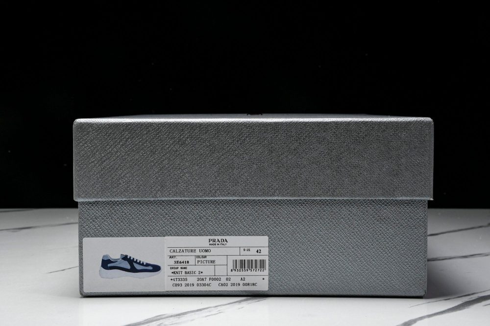 Prada America's Cup Sneaker 'Navy Blue Silver' - Image 24