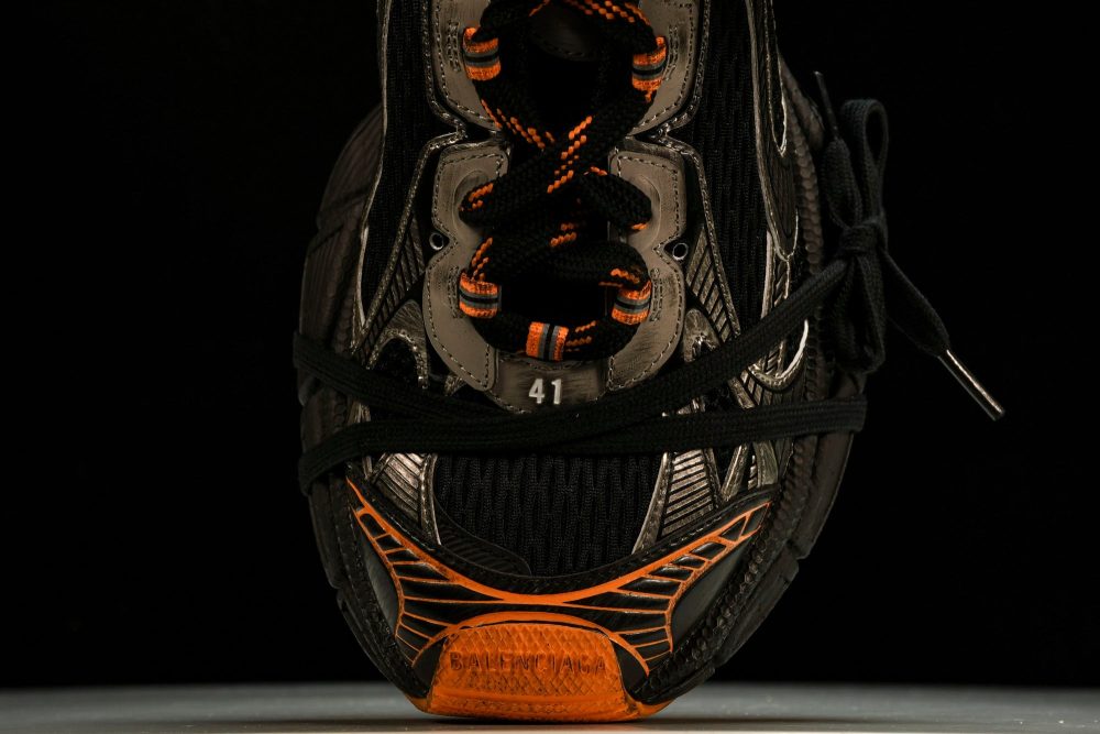 3XL Sneaker 'Black Orange Grey' - Image 6
