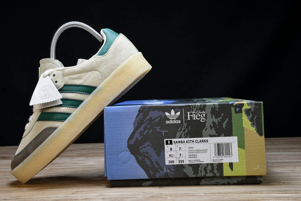 AD x Clarks '8th Street Samba' by Ronny Fieg 'White Green' - Image 24