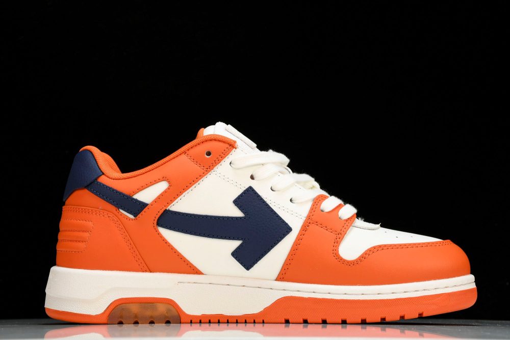 Off-White Out Of Office OOO Low Top 'Orange White Blue' - Image 3