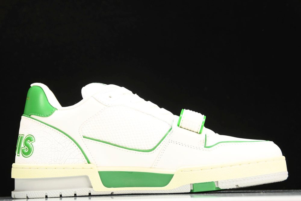 Louis Vuittоп Trainer Low Velcro Strap 'Green Mesh' - Image 3
