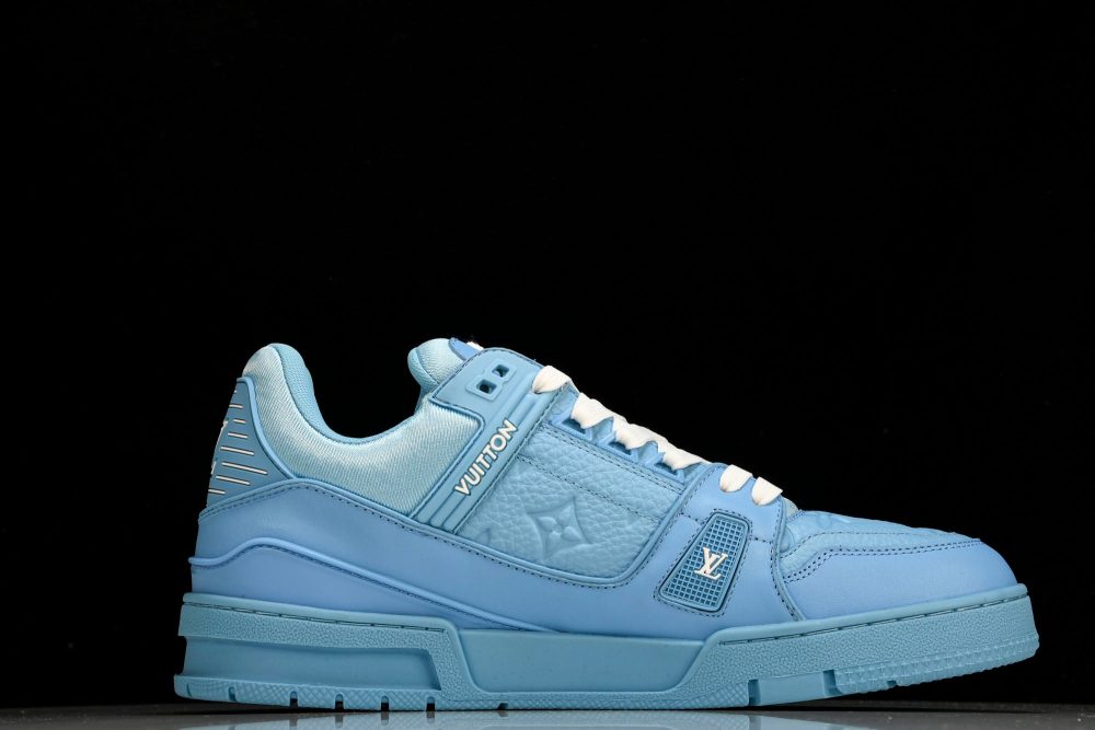 Louis Vuittоп Trainer Low 'Blue Embossed' - Image 3