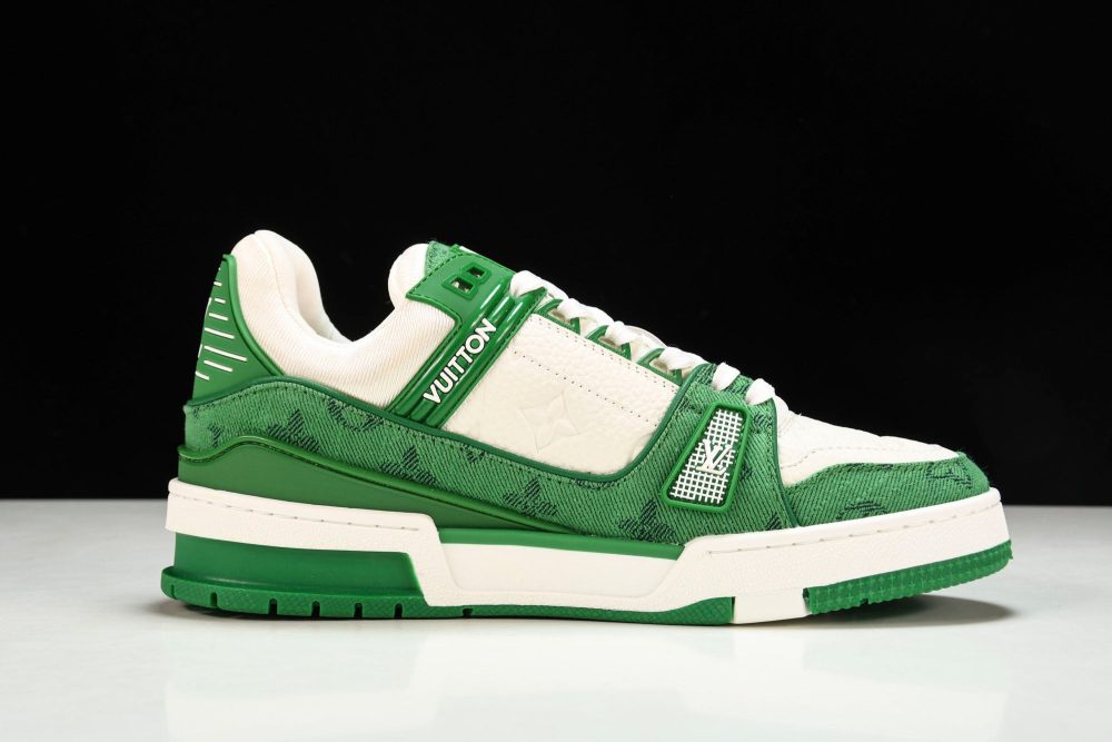 Louis Vuittоп Trainer Low 'Monogram Denim Green' - Image 3