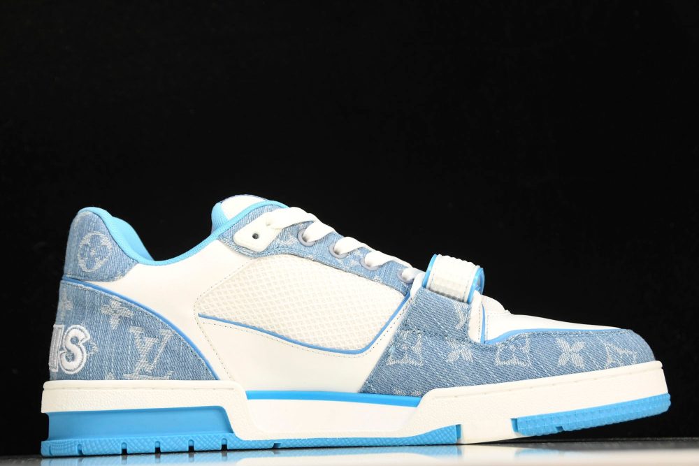 Louis Vuittоп Trainer Low Velcro Strap 'Monogram Denim Blue' - Image 3