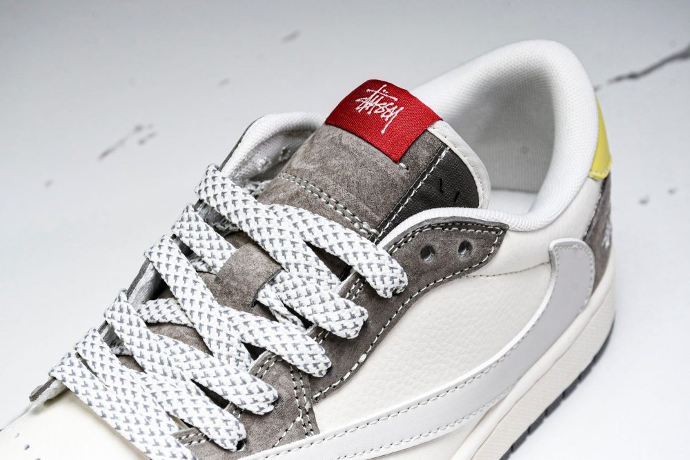 Travis Scott AJ1 Low x Stussy 'Neutral' (Custom) - Image 10