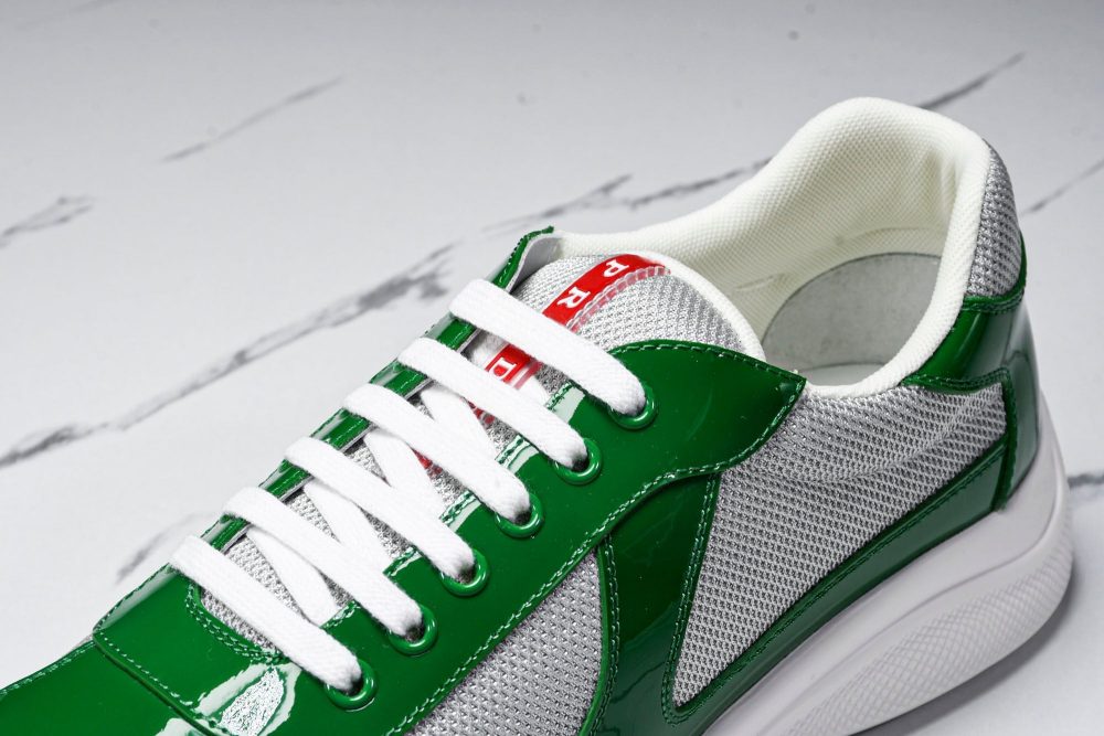 Prada America's Cup Sneaker 'Green Silver' - Image 10