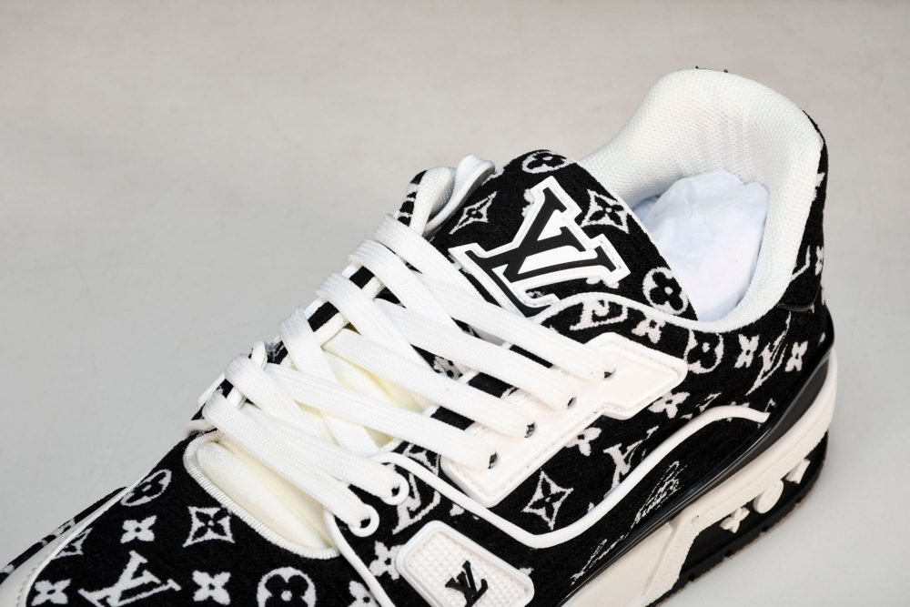 Louis Vuittоп Trainer Low 'Black Monogram Textile' - Image 10