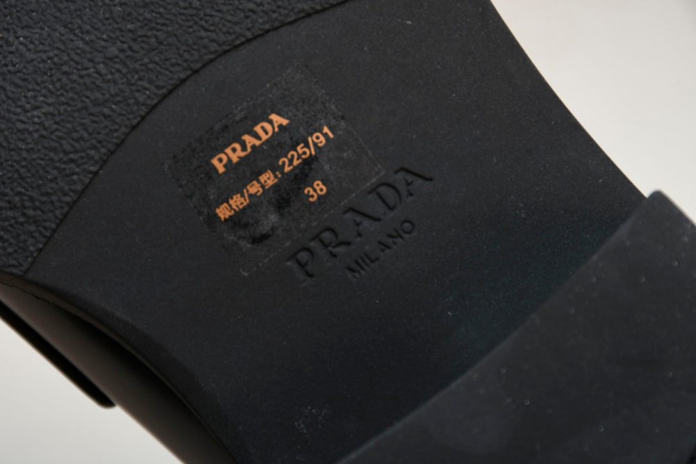 Prada Chocolate Patent Loafers 'Black' - Image 13