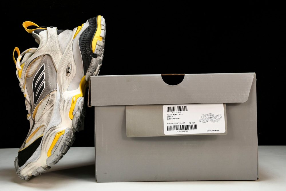 Cargo Sneaker 'White Yellow' - Image 27