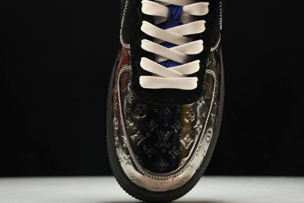 Louis Vuittоп x AF1 by Virgil Abloh 'Metallic Silver' - Image 6