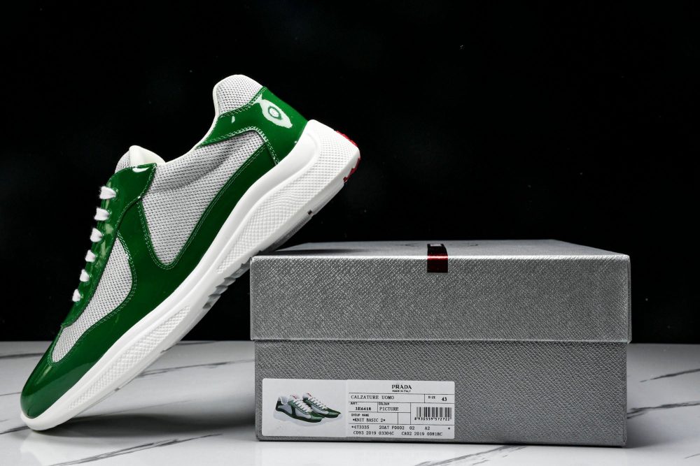 Prada America's Cup Sneaker 'Green Silver' - Image 23