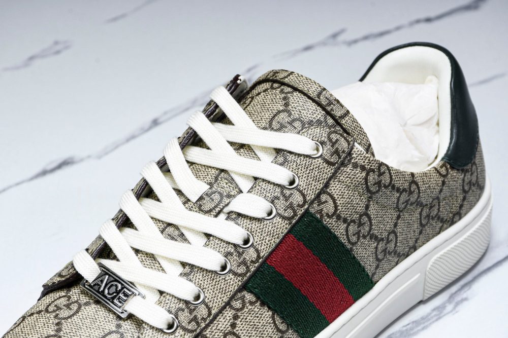 Guссi Ace Web 'Beige Monogram' - Image 10