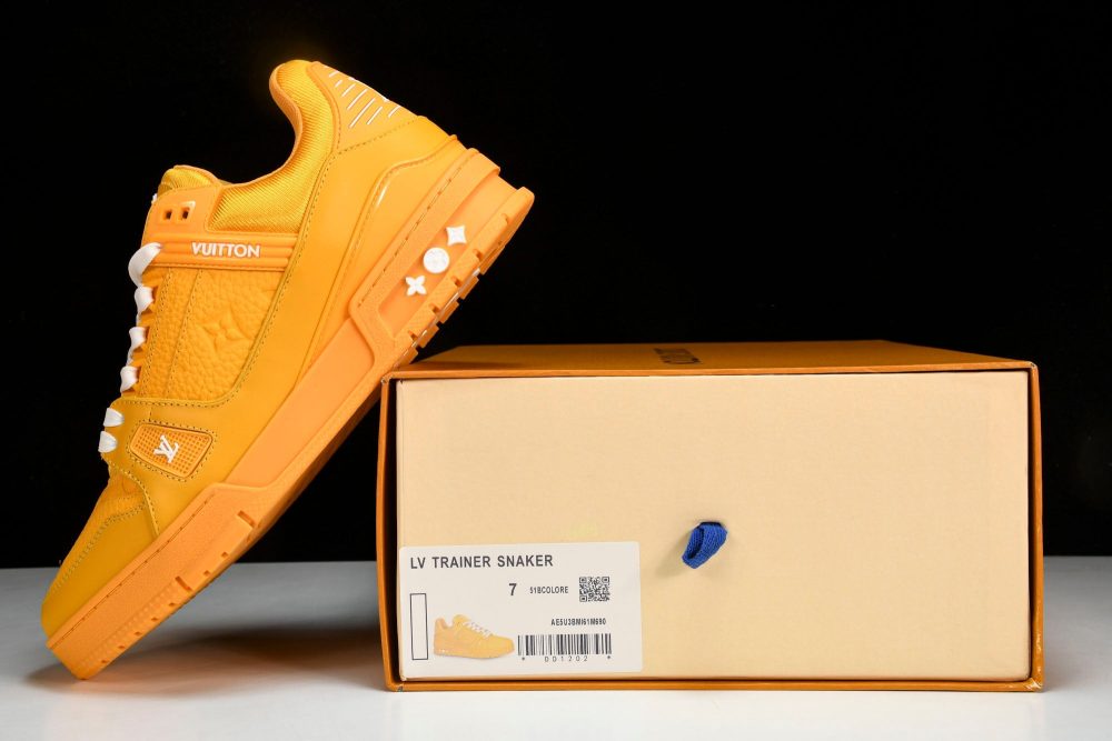 Louis Vuittоп Trainer Low 'Yellow Embossed' - Image 24