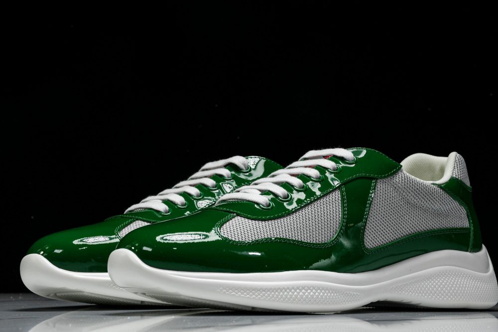 Prada America's Cup Sneaker 'Green Silver' - Image 2