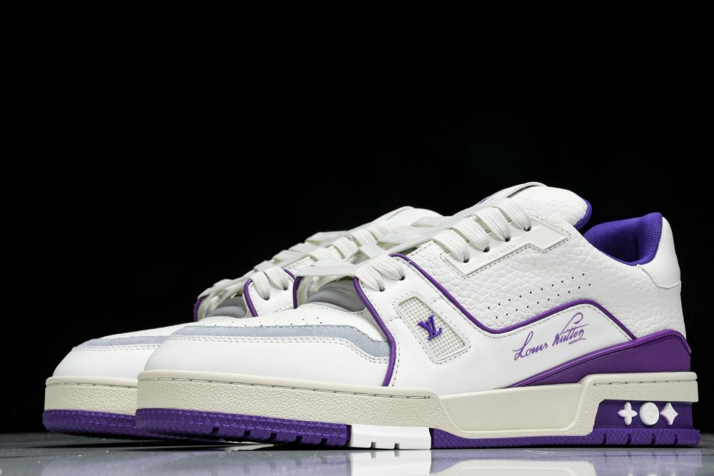 Louis Vuittоп Trainer Low 'Signature White Violet' - Image 2