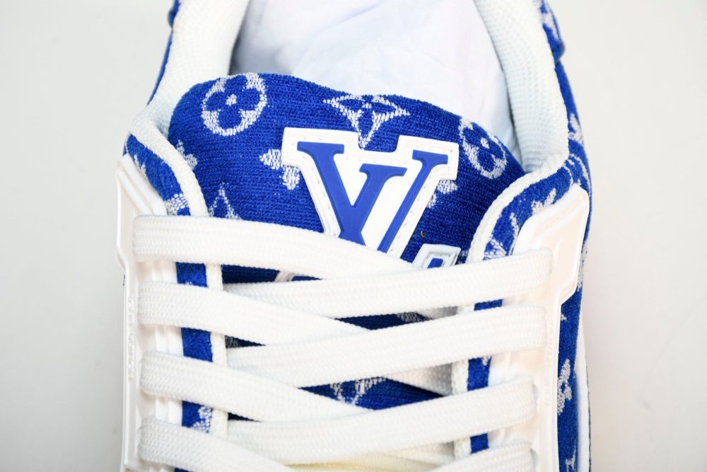 Louis Vuittоп Trainer Low 'Blue Monogram Textile' - Image 11