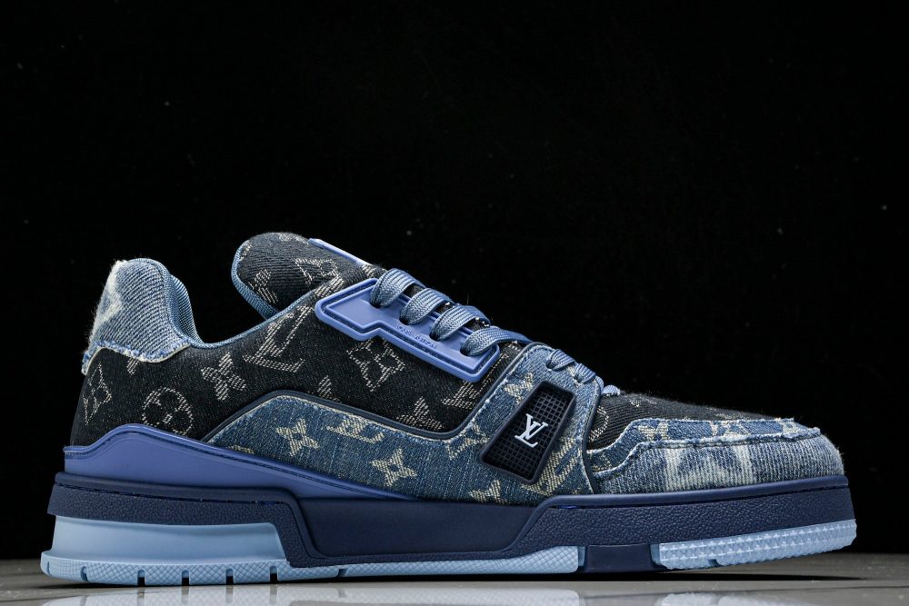 Louis Vuittоп Trainer Low 'Blue Denim Monogram Textile' - Image 3