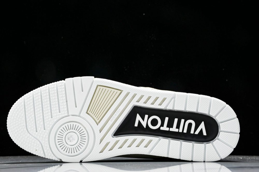 Louis Vuittоп Trainer Low Velcro Strap 'Black White' - Image 5