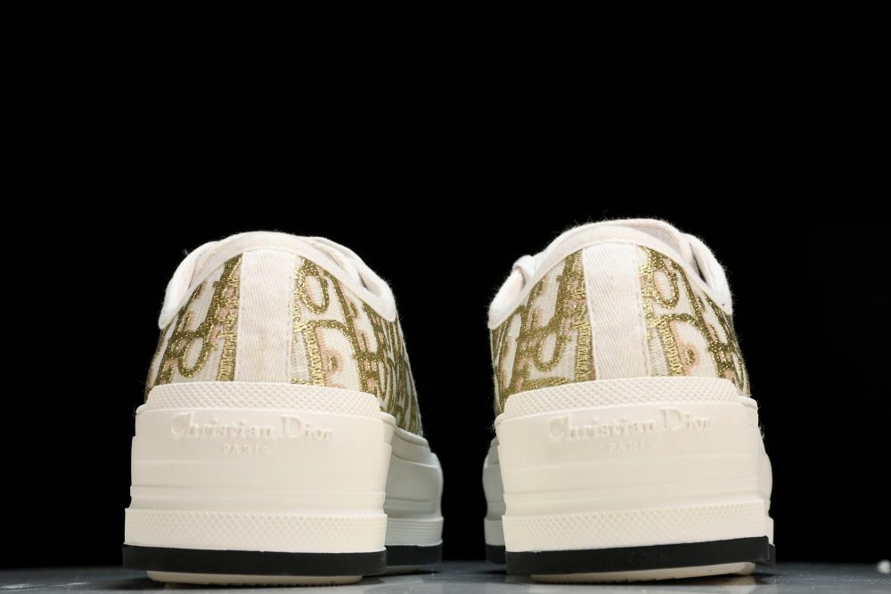 D1or Walk'N'D1or Platform Sneaker 'Oblique Gold' - Image 7