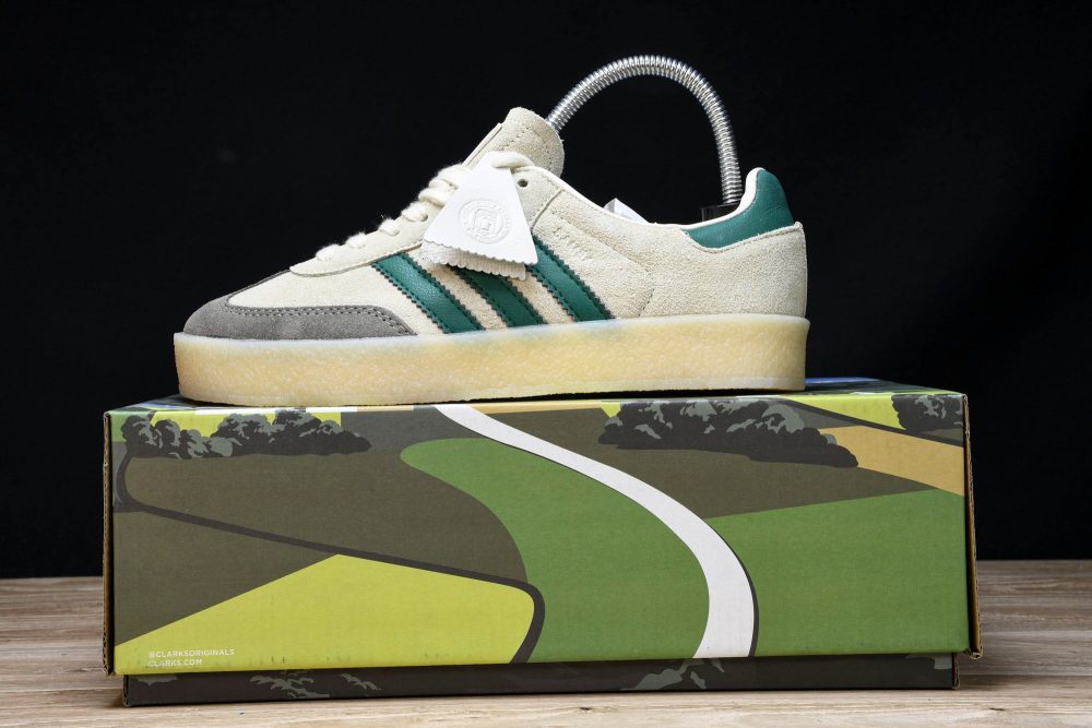 AD x Clarks '8th Street Samba' by Ronny Fieg 'White Green' - Image 23