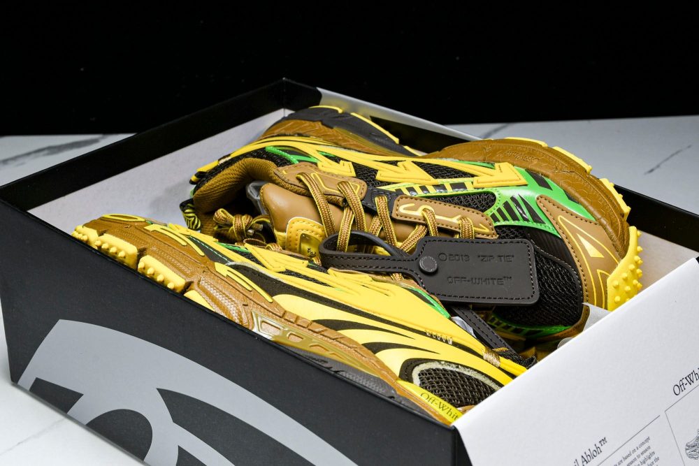 Off-White "Be Right Back" Sneaker 'Yellow Brown' - Image 23