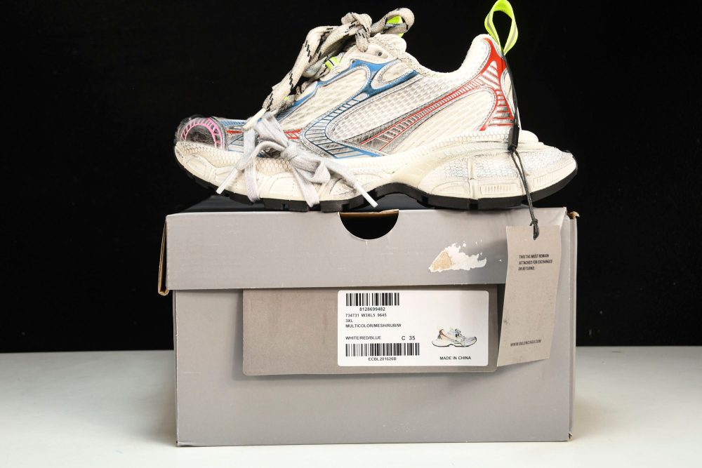 3XL Sneaker 'White Red Blue' - Image 28