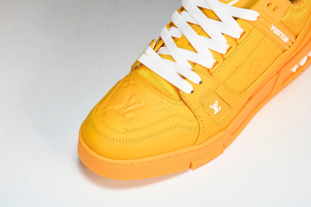 Louis Vuittоп Trainer Low 'Yellow Embossed' - Image 9