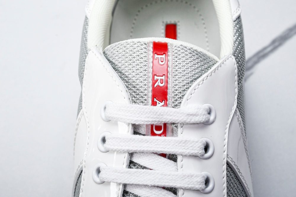 Prada America's Cup Sneaker 'White Silver' - Image 11