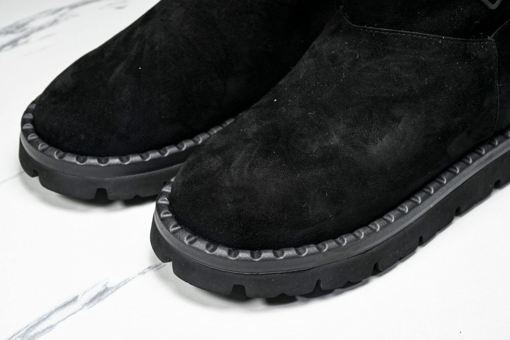 Prada Suede Booties 'Black' - Image 16