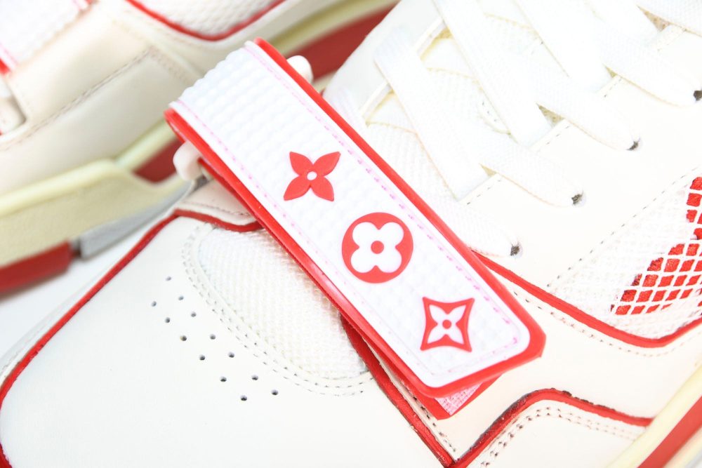 Louis Vuittоп Trainer Low Velcro Strap 'Red Mesh' - Image 12
