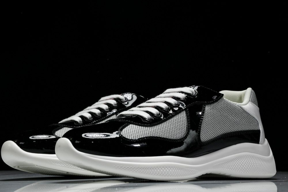 Prada America's Cup Sneaker 'Black Silver White' v1 - Image 2