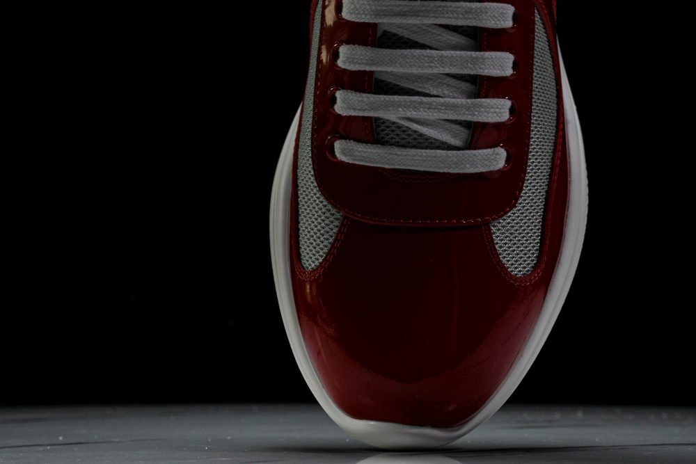 Prada America's Cup Sneaker 'Red Silver' - Image 6
