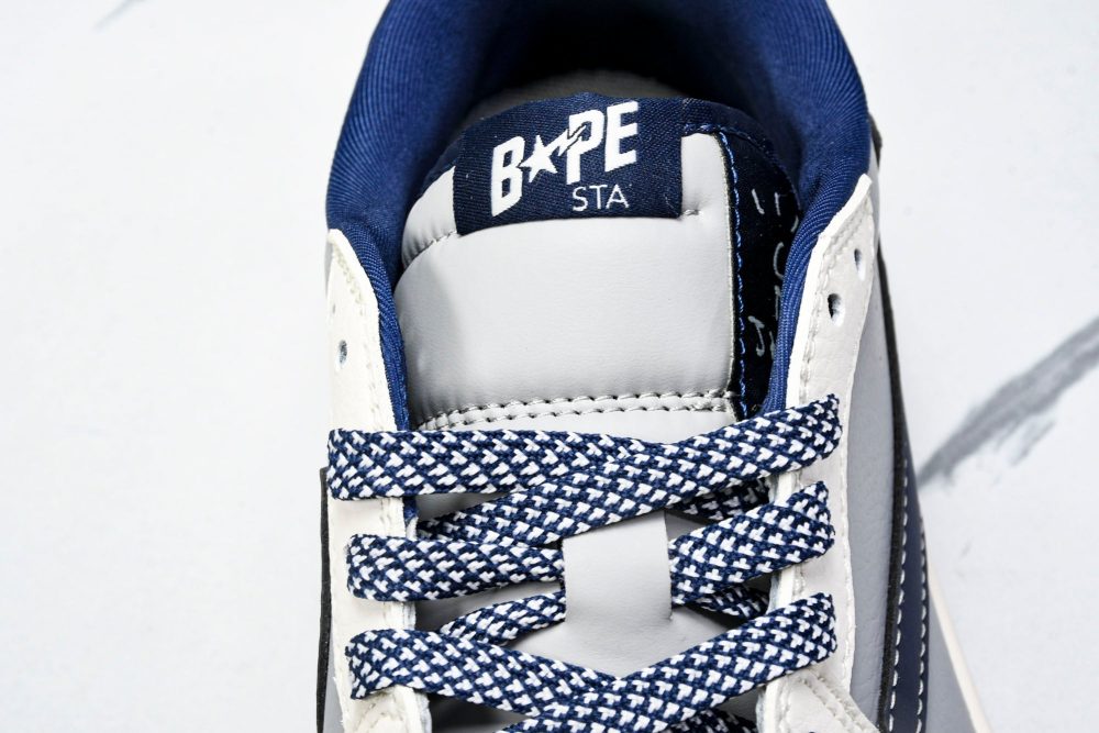 Travis Scott AJ1 Low x BAPE 'Grey Navy' (Custom) - Image 11