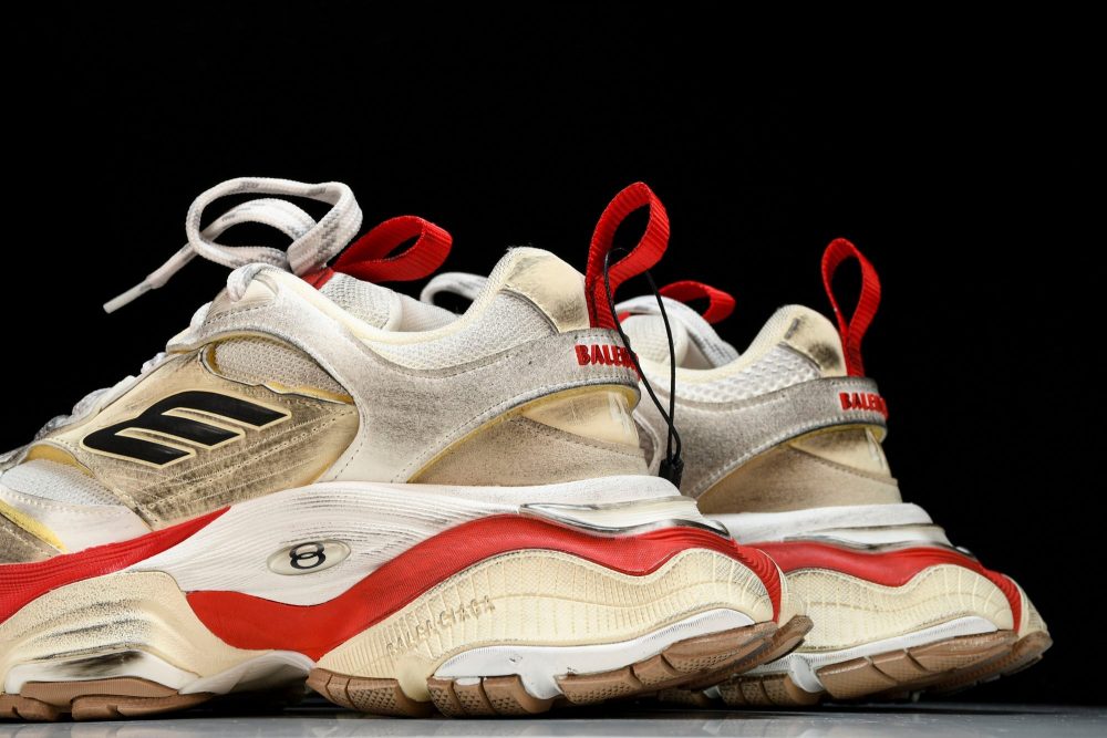 Cargo Sneaker 'White Red' - Image 8