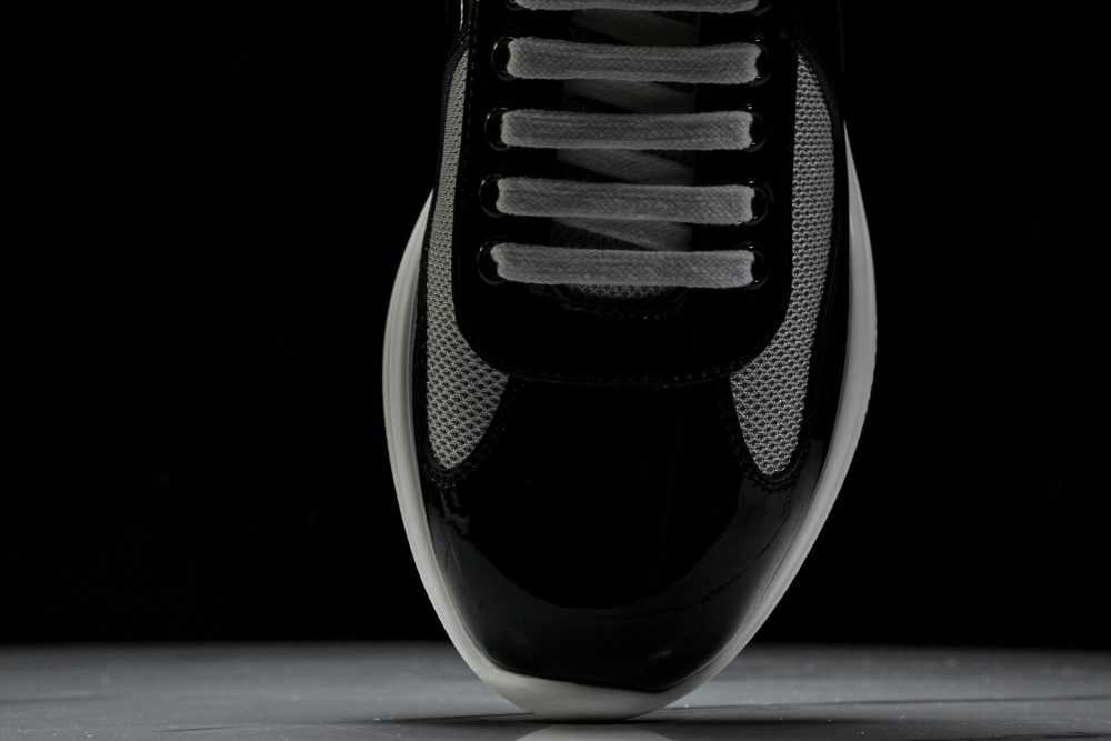 Prada America's Cup Sneaker 'Black Silver White' v1 - Image 6