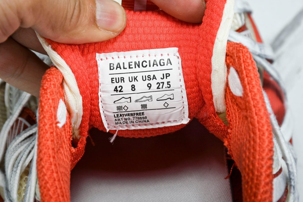 3XL Sneaker Extreme Lace 'White Orange' - Image 12